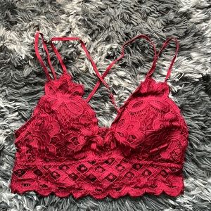 Red Strappy Bralette
